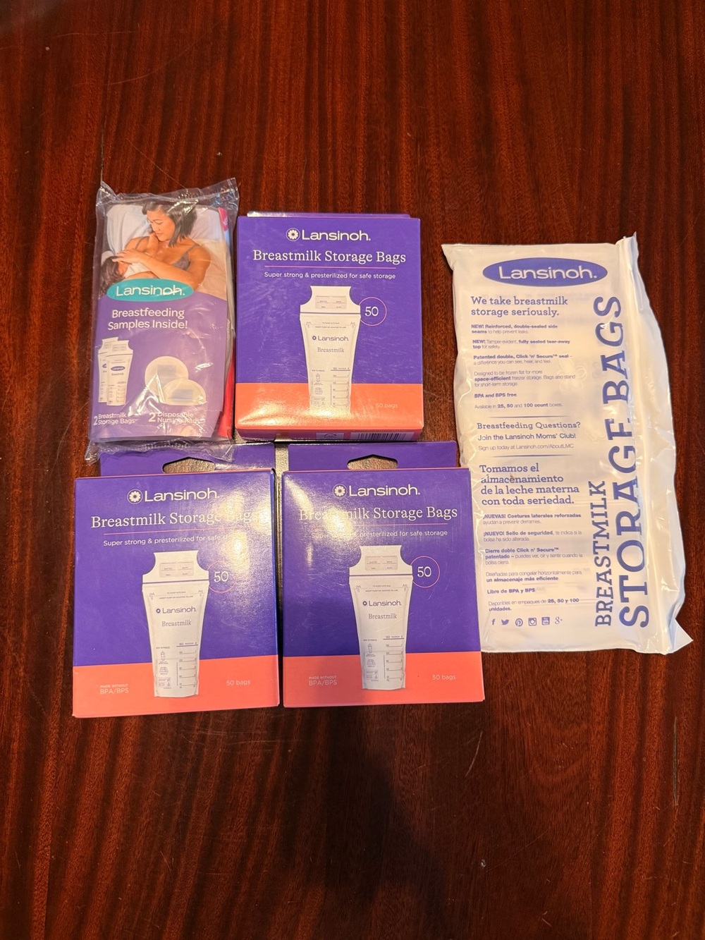 Lansinoh and Motif Breastmilk Storage Bags - About 300+ counts